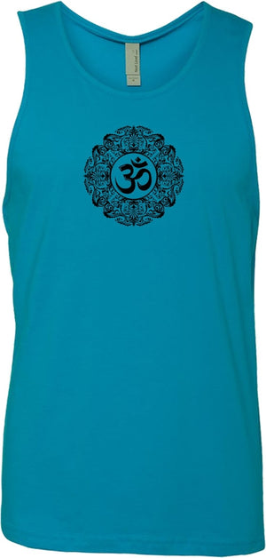 Black Ornate OM Premium Yoga Tank Top