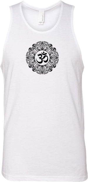 Black Ornate OM Premium Yoga Tank Top