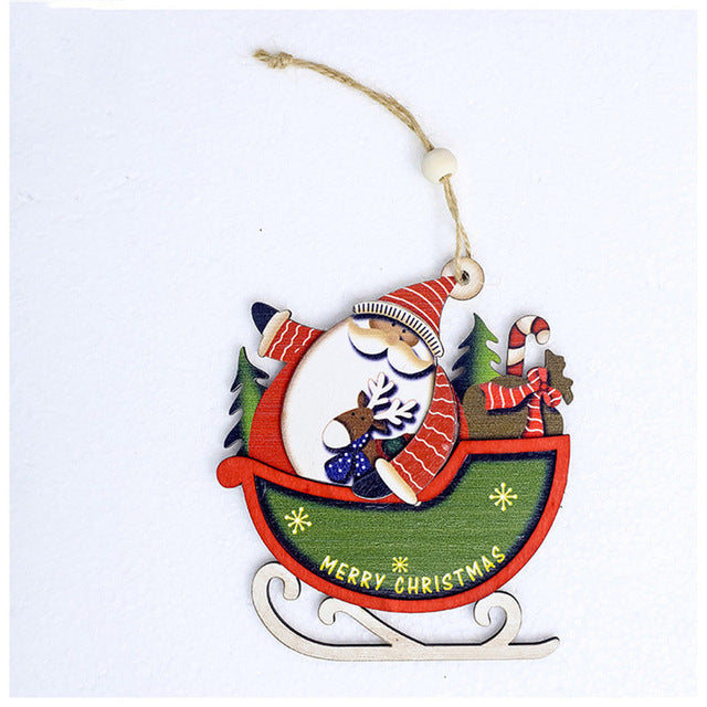 Santa Christmas Tree Hanging Home Decorative Cute