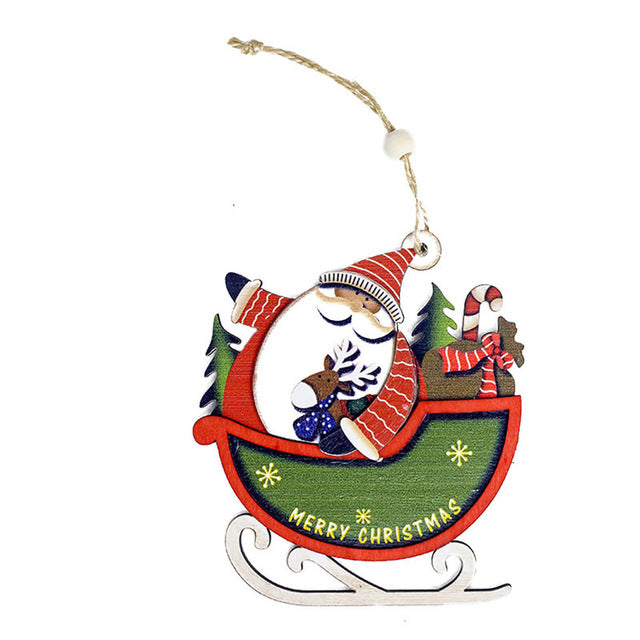 Santa Christmas Tree Hanging Home Decorative Cute