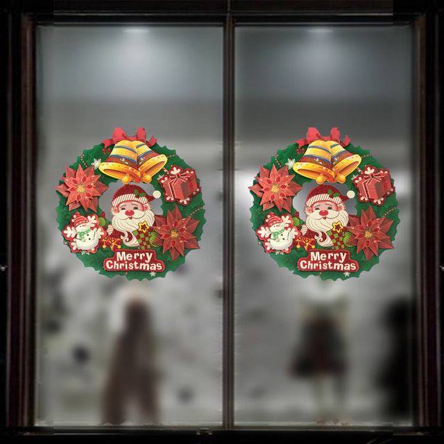 Snowman Christmas Decorations Wall Stickers