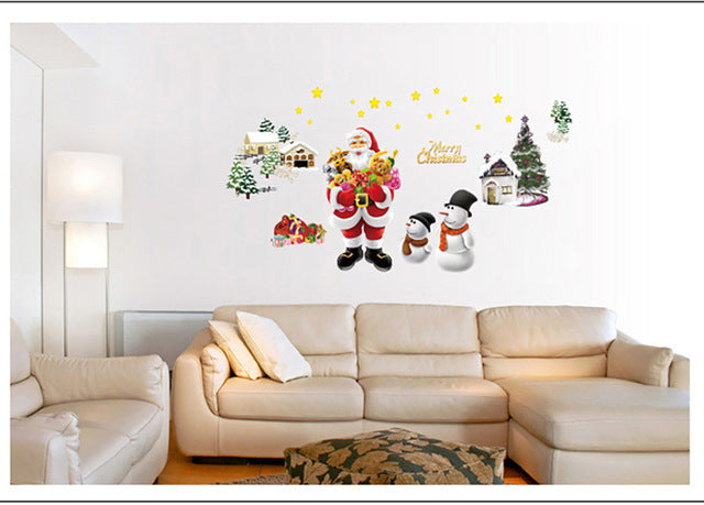 Stickers Christmas Bells Removable Wall Sticker