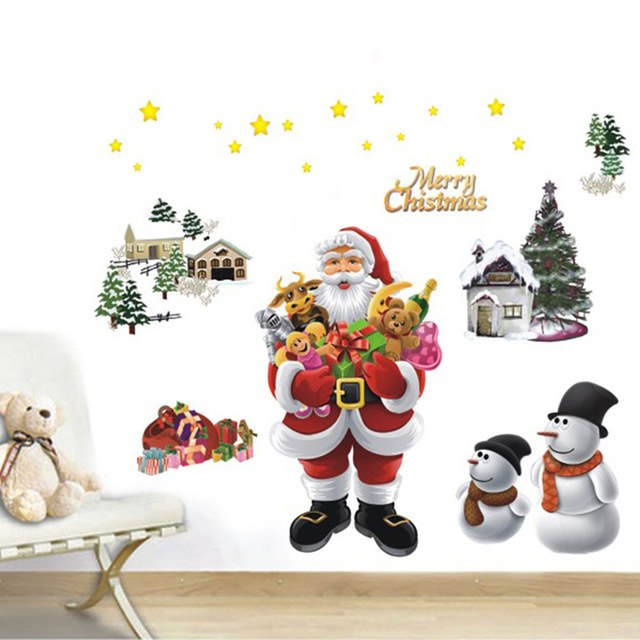 Stickers Christmas Bells Removable Wall Sticker