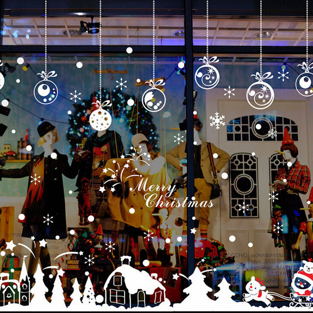 Stickers Christmas Cabin Removable Home Vinyl