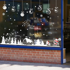 Stickers Christmas Cabin Removable Home Vinyl
