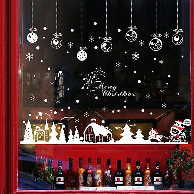 Stickers Christmas Cabin Removable Home Vinyl