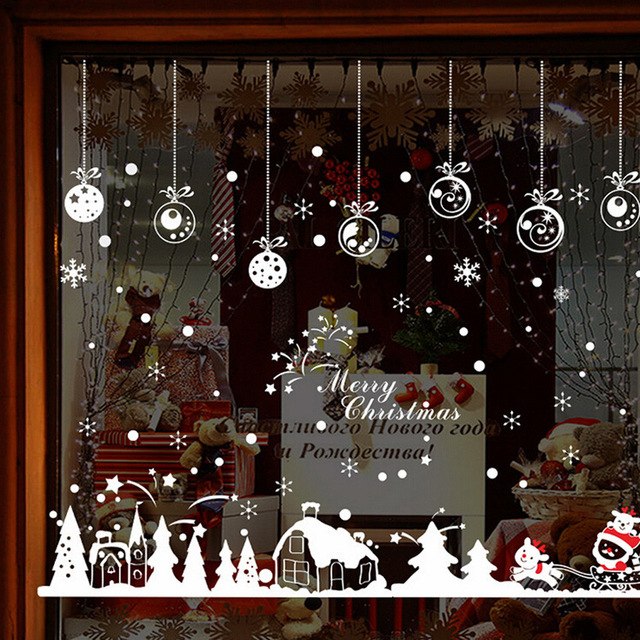 Stickers Christmas Cabin Removable Home Vinyl