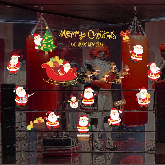 Stickers Merry Christmas Background Decoration