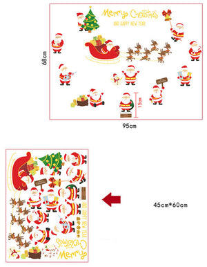Stickers Merry Christmas Background Decoration