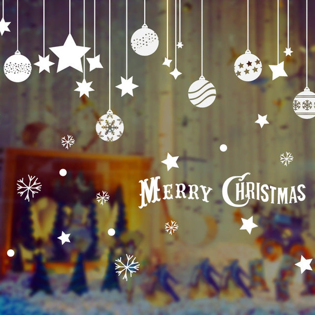 Stickers Merry Christmas Background Wall