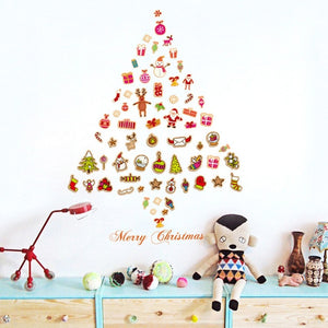 Stickers Merry Christmas Background Wall