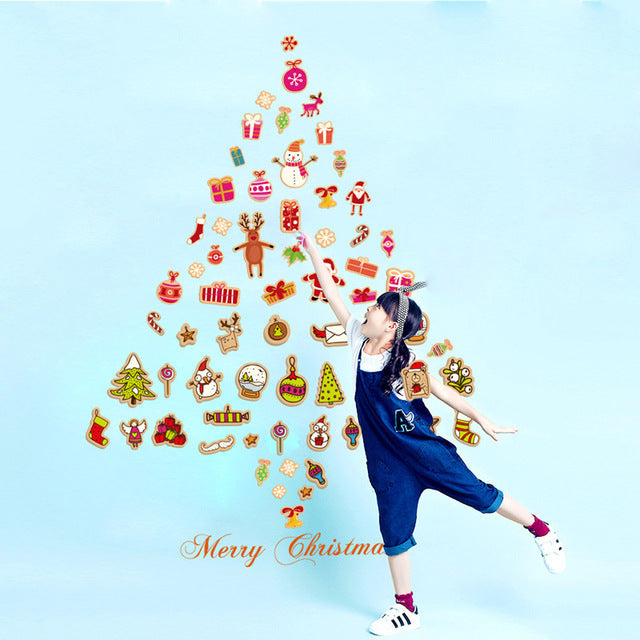 Stickers Merry Christmas Background Wall