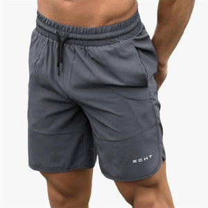 Summer  Men Gyms Shorts Calf-Length Fitness
