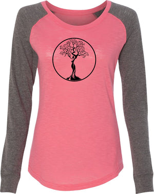 Black Tree of Life Circle Preppy Patch Elbow Yoga