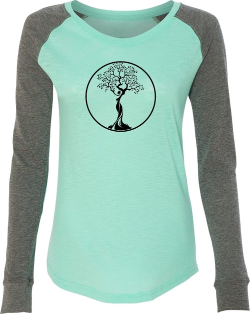 Black Tree of Life Circle Preppy Patch Elbow Yoga