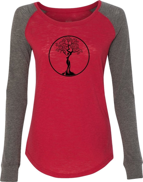 Black Tree of Life Circle Preppy Patch Elbow Yoga