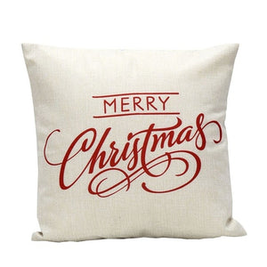 Vintage Christmas Letter Bed Cushion Home Festival