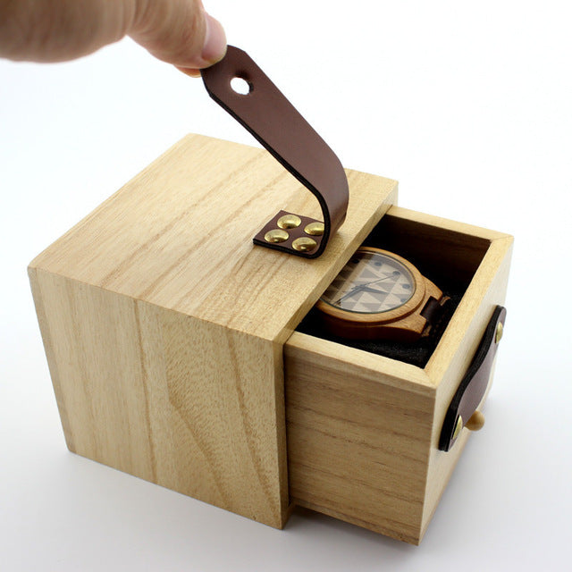 Watch Box Solid wood Zakka Primary colors wooden