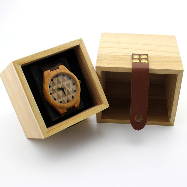 Watch Box Solid wood Zakka Primary colors wooden