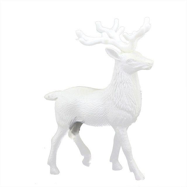 White Deer Christmas Xmas Reindeer Kid Doll Decor
