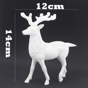 White Deer Christmas Xmas Reindeer Kid Doll Decor