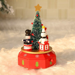Wood Music Box Kids Christmas Gift  Decoration