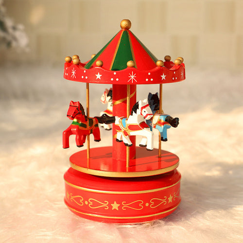 Wood Music Box Kids Christmas Gift  Decoration