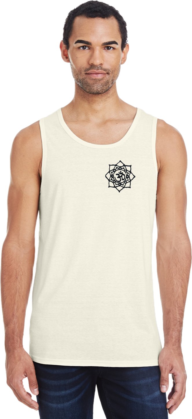 Black Lotus OM Patch Pocket Print Triblend Yoga