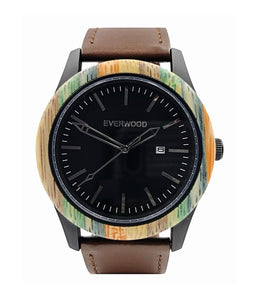 Inverness | Multi Bamboo | Brown Leather