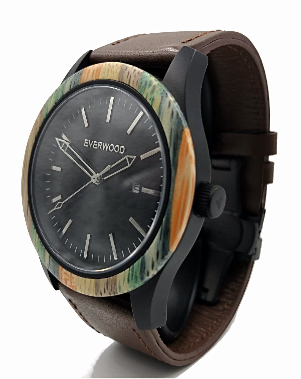 Inverness | Multi Bamboo | Brown Leather