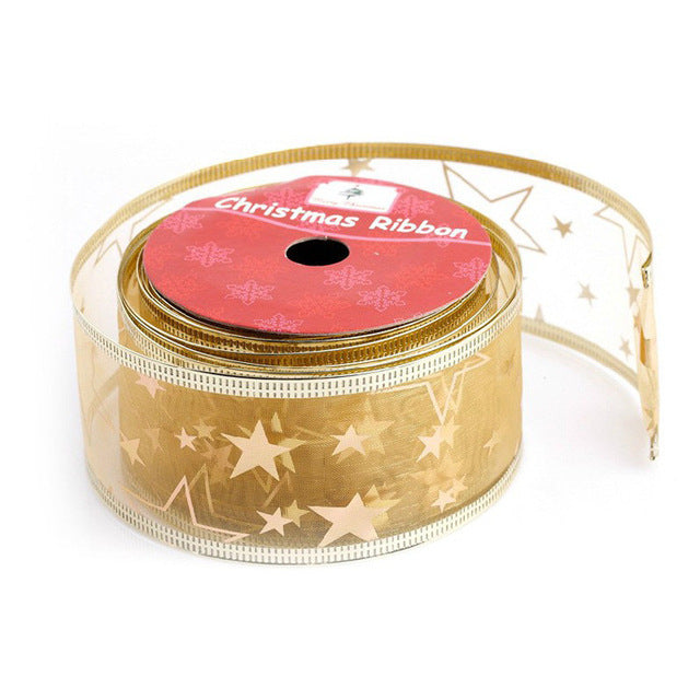 christmas Printed Grosgrain Ribbon Merry Christmas