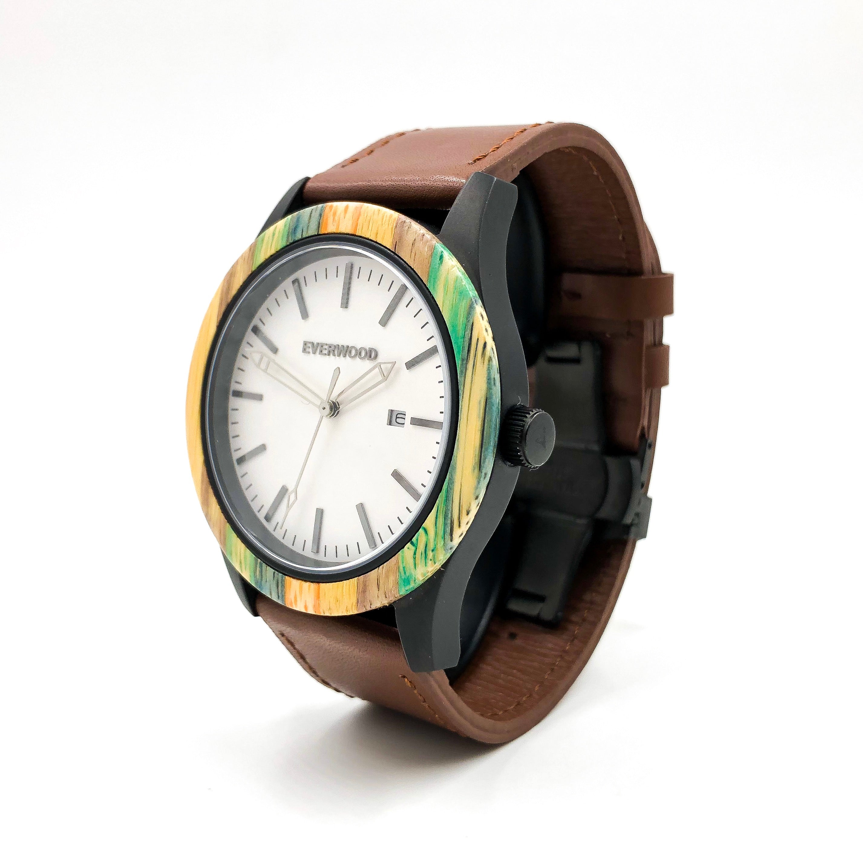 Inverness | Multi Bamboo | Brown Leather