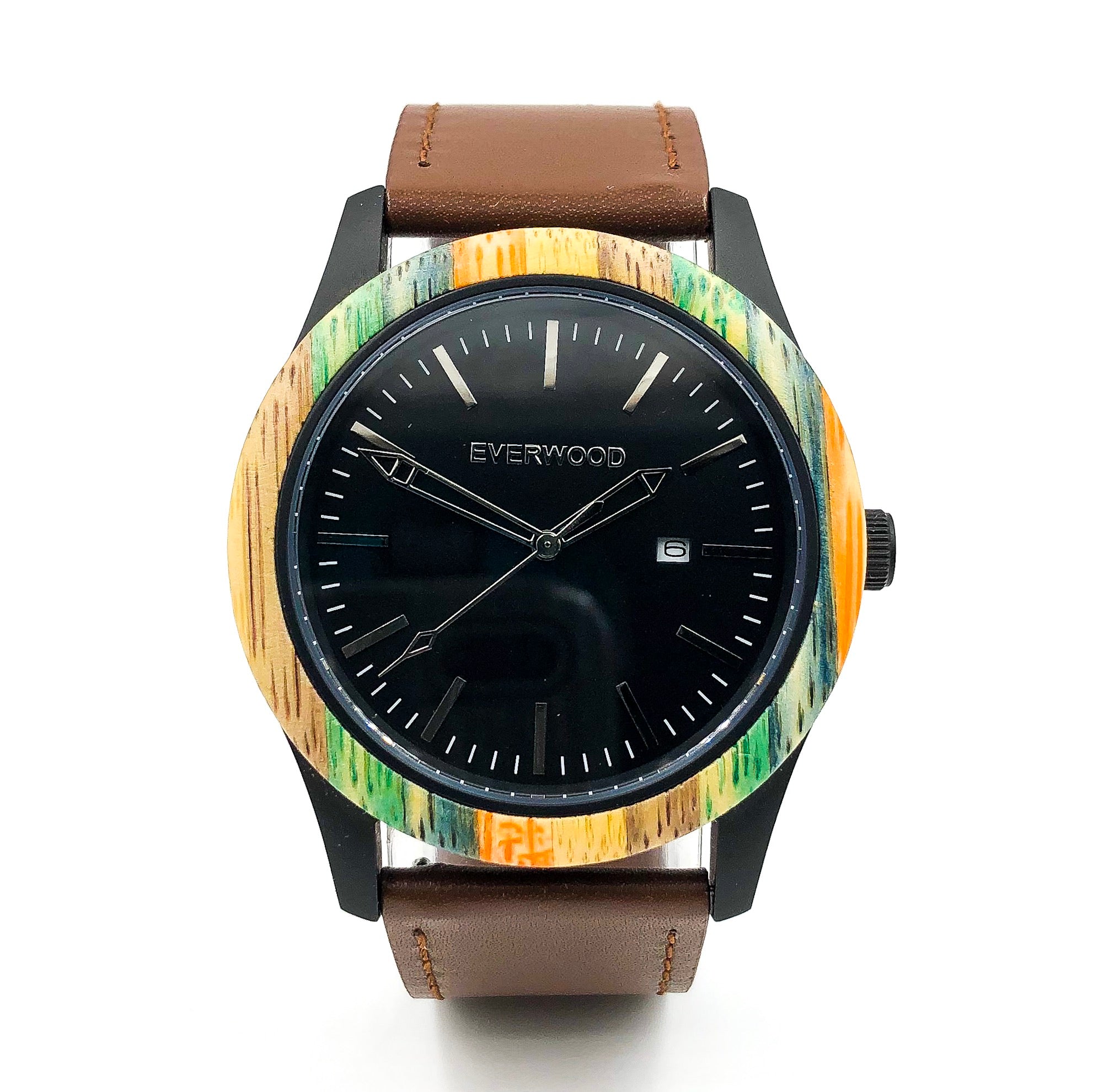 Inverness | Multi Bamboo | Brown Leather