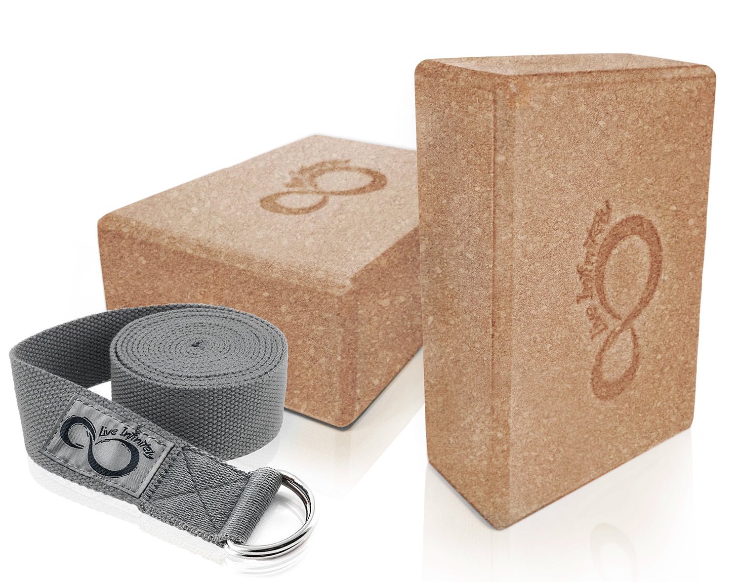 Live Infinitely Yoga Blocks and Strap Set