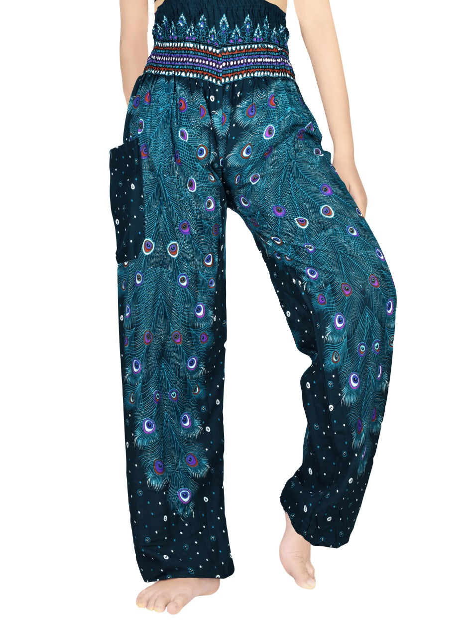 PEACOCK Pants Women Boho Pants Hippie Pants Yoga