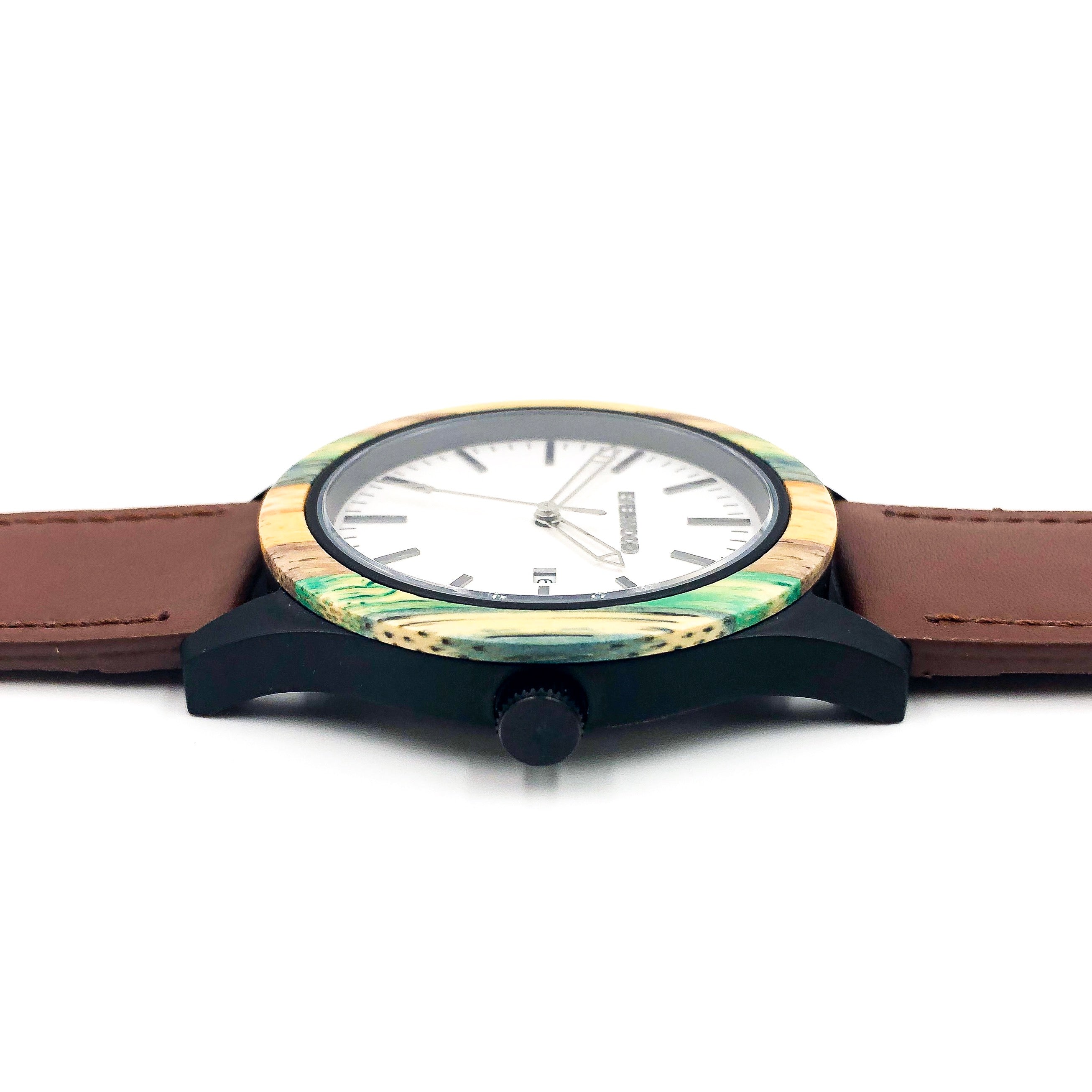 Inverness | Multi Bamboo | Brown Leather