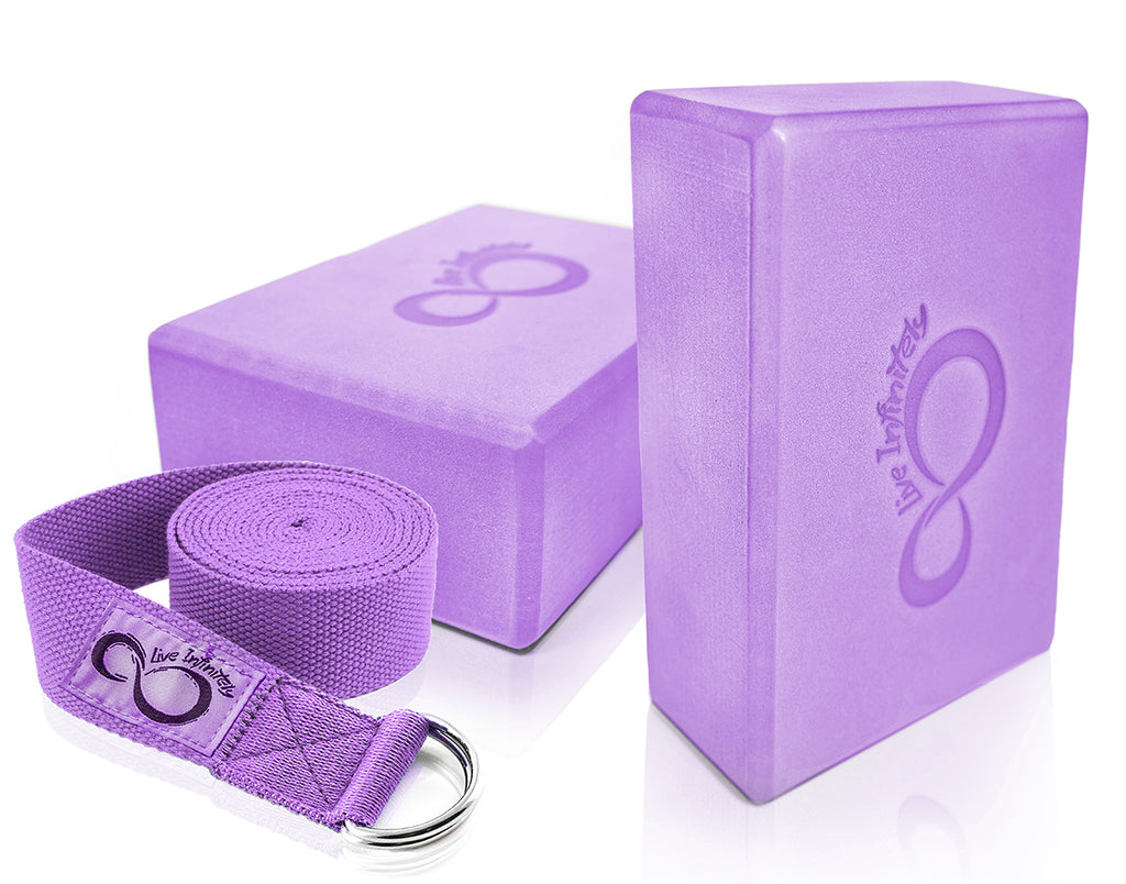 Live Infinitely Yoga Blocks and Strap Set