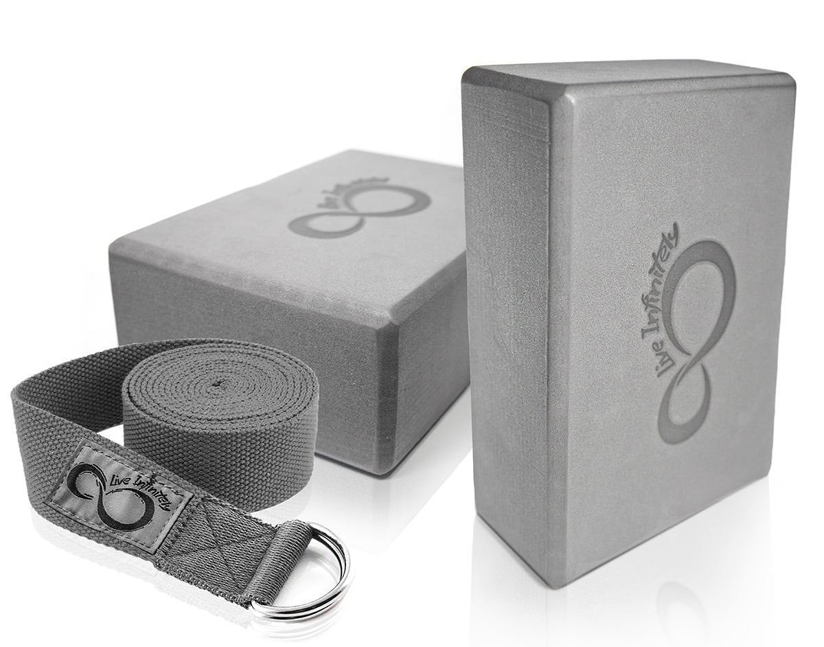 Live Infinitely Yoga Blocks and Strap Set