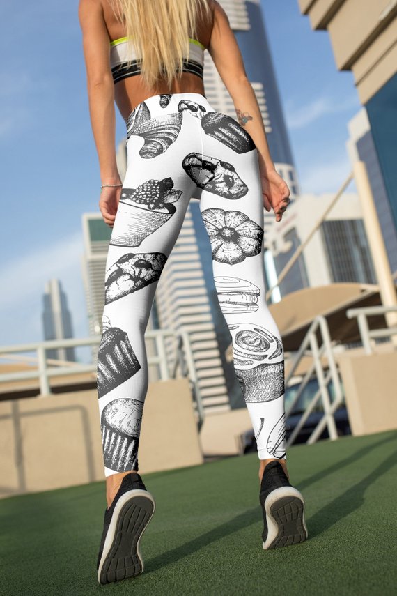 Sweets Lovers Leggings For Women Gym Leggings Yoga