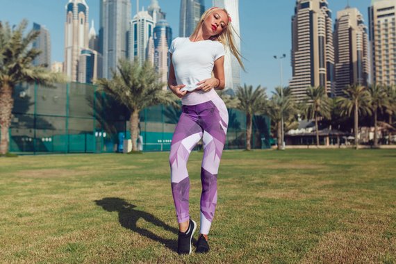 Purple Leggings For Women Gym Leggings Yoga