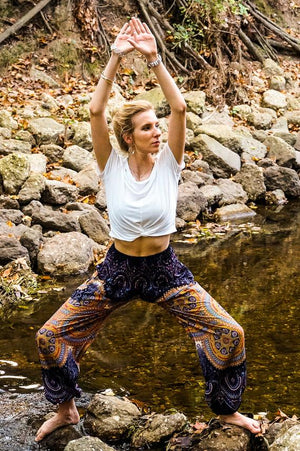 PSYCHEDELIC Women Boho Pants Hippie Pants Yoga