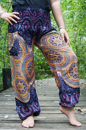 PSYCHEDELIC Women Boho Pants Hippie Pants Yoga