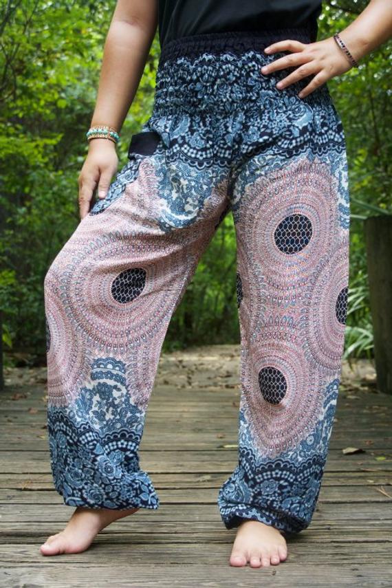 MANDALA Women Boho Pants Hippie Pants Yoga Pants