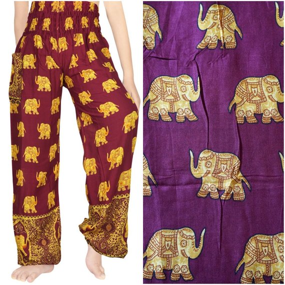 ELEPHANT Women Boho Pants Hippie Pants Yoga Pants