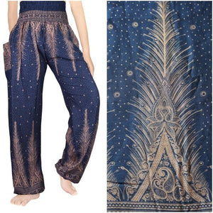 PEACOCK Women Boho Pants Hippie Pants Yoga Pants