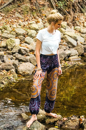 PSYCHEDELIC Women Boho Pants Hippie Pants Yoga