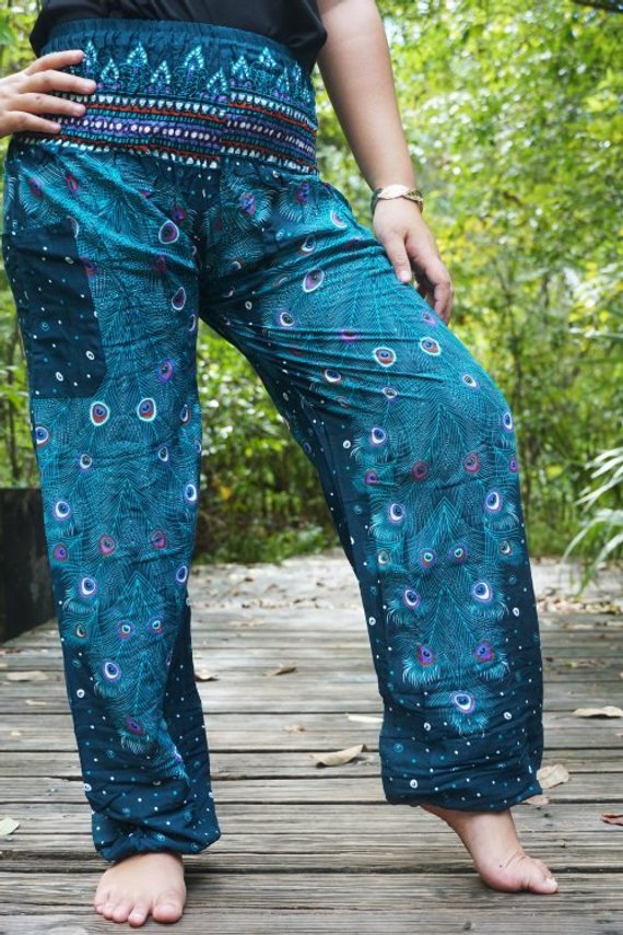 PEACOCK Pants Women Boho Pants Hippie Pants Yoga