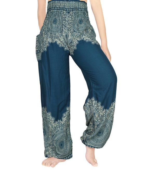 FLORAL Women Boho Pants Hippie Pants Yoga Pants