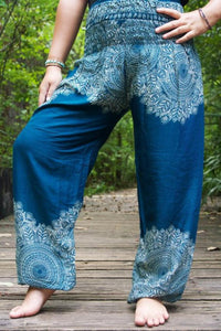 FLORAL Women Boho Pants Hippie Pants Yoga Pants