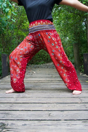 PEACOCK Women Boho Pants Hippie Pants Yoga Pants